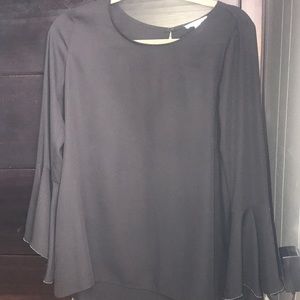 Halston Woman’s Black Blouse with Bell Sleeves